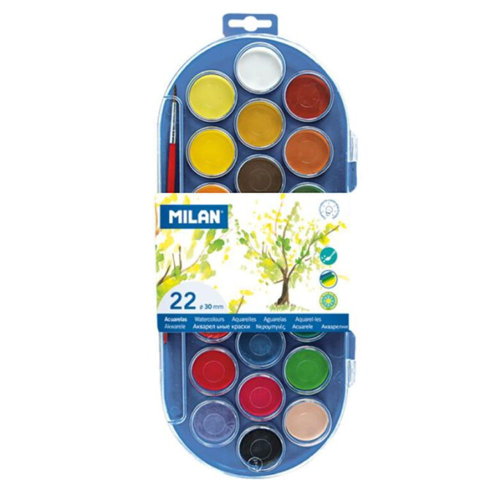 Mr. Pen - Acuarelas lavables, paquete de 2, 8 colores con pincel, juego de  pintura de acuarela, pintura de acuarela para niños, acuarelas para niños y