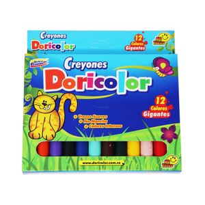 Crayones Colores Largos Gruesos Caja x12un