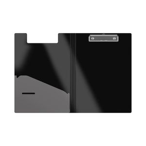 Folder Plástico con Clip Superior A4 Negro