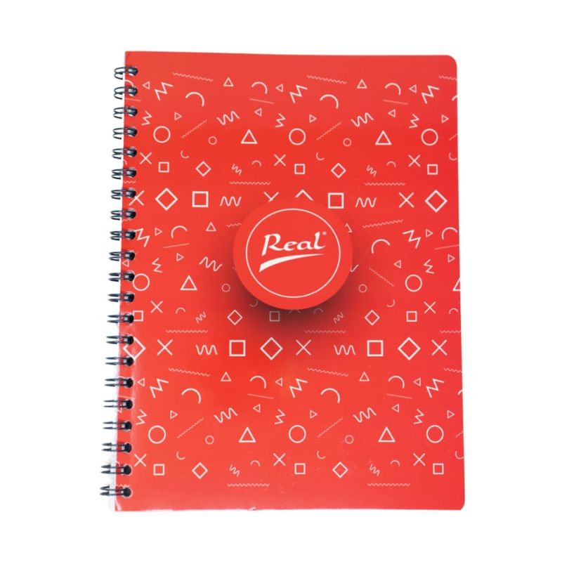 Cuaderno-espiral-A4-60hjs-cuadros-economico-Popsocket-rojo