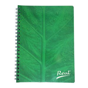 Cuaderno espiral A4 100hjs cuadros económico Hoja verde