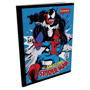 Cuaderno cosido 100hjs 2 líneas Spiderman