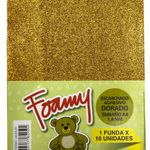 Foamy-Escarchado-A4-Dorado