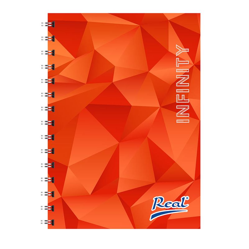 Cuaderno-espiral-A4-100hjs-cuadros-pasta-dura-Infinity-naranja