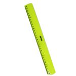 Regla plástica 30cm flexible amarillo limon