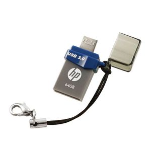 Jet Flash 64GB Dual USB 3.0 y Otg Micro USB - HP - X790M