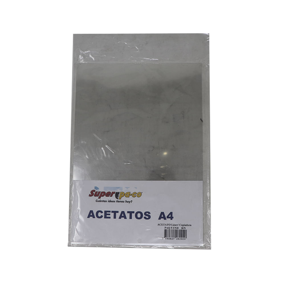 Acetato Transparente A4 (varios gramajes) 200/ 400/ 700/ 980grs – Papelería  Técnica Sevilla
