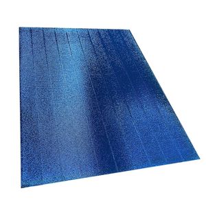 Cartón Corrugado Ondulado Metalizado Azul