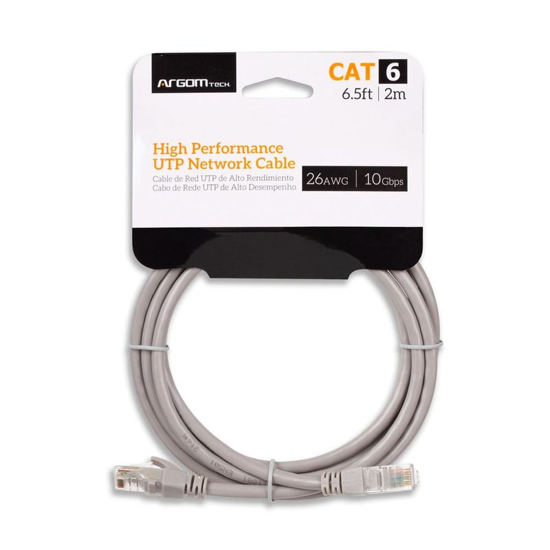 Cable Patchcord RJ45 Cat6 de 2mt - ARGOM - ARGCB1552