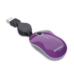 Mouse Mini - USB - VERBATIM - Traveler - Lila