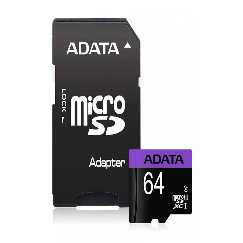 Memoria-Micro-Sd-64GB-Clase-10---ADATA---AUSDX64GUICL10A1-RA1