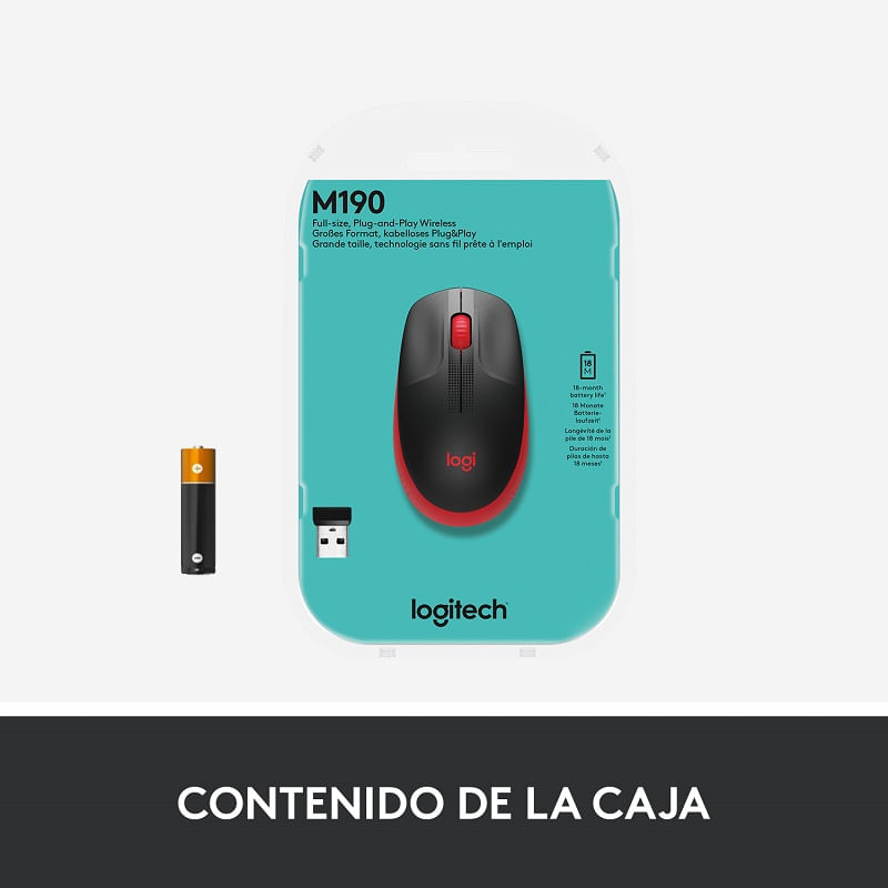 Mouse-Wireless-LOGITECH-M190-RojoNegro-5