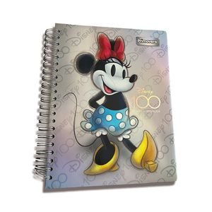 Cuaderno Espiral A4 200Hjs Cuadros Pasta Dura 8M Mujer Disney