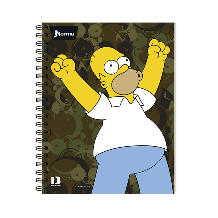 Cuaderno-Espiral-A4-100Hjs-Cuadros-Simpsons-2