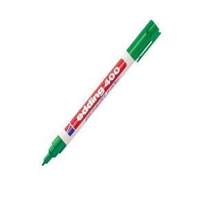 Marcador Permanente 1.0mm Pta Fina Verde E-400 Recargable Cpo. Plas