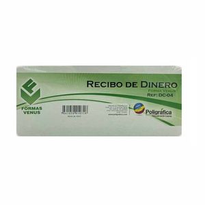 Formas Recibo De Dinero Pqtx100un Dc-04