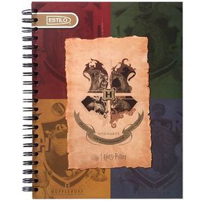 Cuaderno Espiral A4 100hjs 1 Línea Pasta Dura Harry Potter