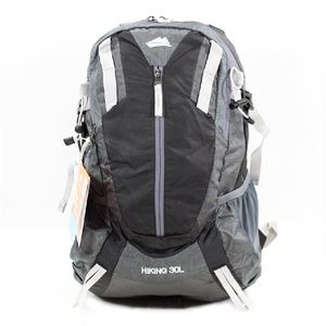 Mochila P/Camping #0015 Varilla En Espaldar Negra 30l