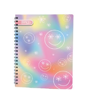 Cuaderno Espiral A4 100hjs Cuadros Economico Cara Feliz