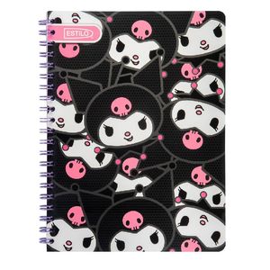 Cuaderno Espiral A4 100hjs 2 Líneas Kuromi