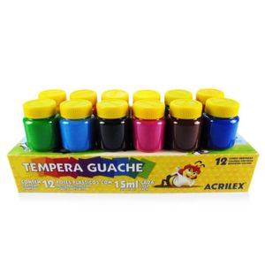 Témpera Escolar Guache Colores Jgox12un