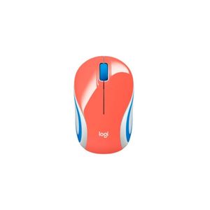 Mouse Mini - Wireless - LOGITECH - M-187 - Coral