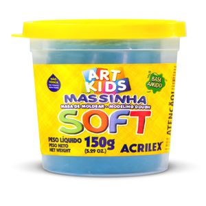 Masa para moldear 150grs azul en vaso soft 7315/109.3