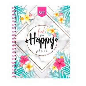 Cuaderno Espiral A4 100Hjs 1 Línea Durabook Kiut