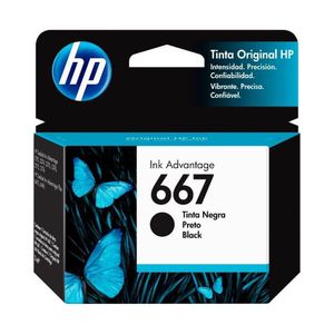 Cartucho - HP - 667 Negro