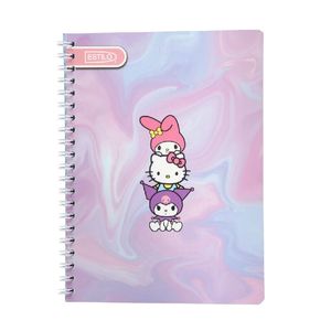 Cuaderno Espiral A4 100hjs Cuadros Hello Kitty And Friend