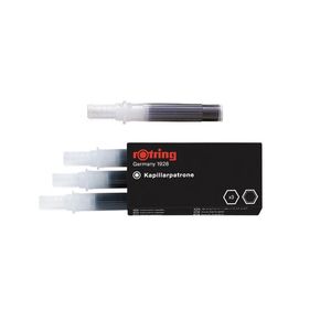 Tinta Rapidógrafo Negro Cartucho Cjax3un