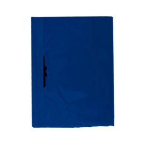 Folder Plástico A5 Azul Marino Tapa Transparente Con Vincha Krause Difranco