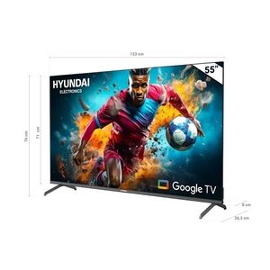 TV Led Smart 55plg 4k Ultra Google Tv Wifi -   HYLED5524G4KM