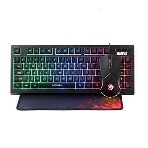 Combo Gaming Cm Teclado Mouse Pad Mouse Rgb Mouse  Dpi Marvo