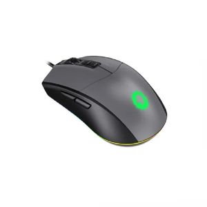 Mouse Gaming Gray 6400 Dpi-7Botones Luz Clips 5m Cable 1.8m