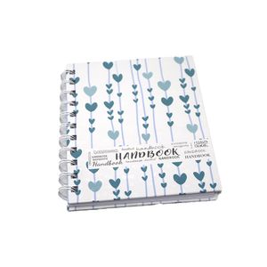 Libreta Espiral #2 A6 100hjs Cuadros Pasta Dura Handbook