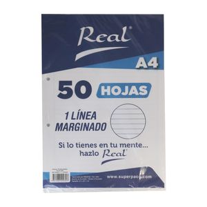 Papel Marginado 1 Línea A4 50H