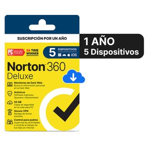 Software Antivirus Norton 360 Deluxe 5 Maquinas