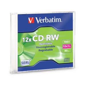 CD-RW - VERBATIM - Caja Acrílica