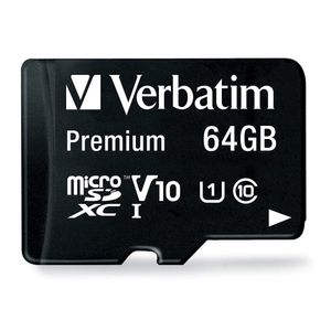 Memoria Micro Sd 64GB Clase 10 - VERBATIM - 44084