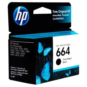 Cartucho  HP  664 Negro