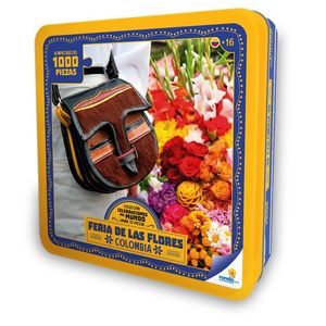 Rompecabezas Carton 1000Pzas Lata Celebraciones Feria Flores