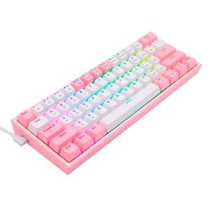 Teclado Gaming Wireless Mecanico Fizz Switch Red Bl/Rosad