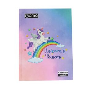 Cuaderno Cosido 200hjs Cuadros Pasta Dura Diseño Femenino
