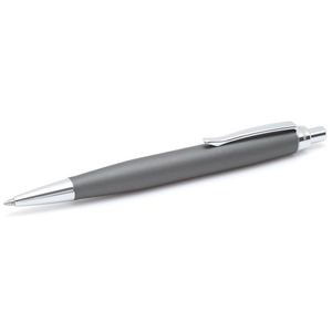Bolígrafo Fino Round Negro Antracita Mate-Tinta Azul