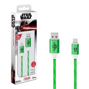 Cable Lightning A Usb 1mt Star Wars Luz Led