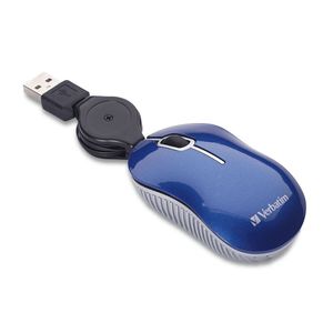 Mouse Mini - USB - VERBATIM - Traveler - Azul