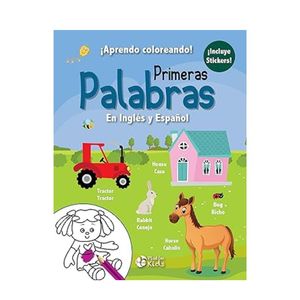 Aprendo Coloreando Primeras Palabras Ingles Español