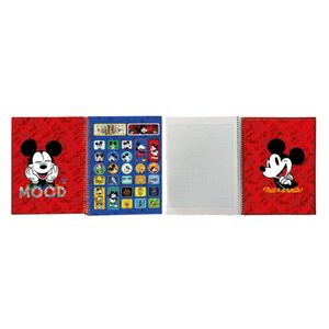 Cuaderno Espiral A4 100hjs Cuadros Pasta Dura Mickey