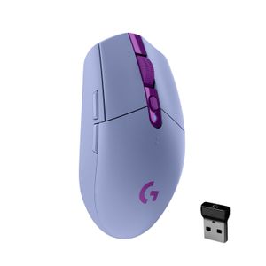 Mouse inalámbrico Logitech G305 LIGHTSPEED para gaming Lila